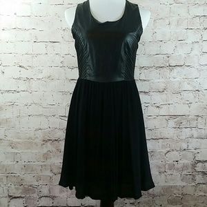 Anthropologie Line & Dot lamb skin dress